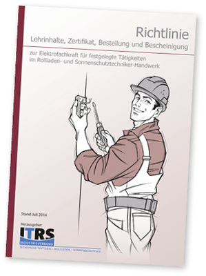 <p>
</p>

<p>
Um auch den Bereich der Elektroanschlüsse rechtlich sicher für die Fachbetriebe zu machen, hat der ITRS zum Thema Elektrofachkraft eine Broschüre erstellt. 
</p> - © Foto: ITRS

