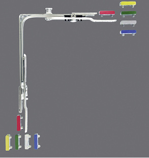 
Zu den Vorteilen des Reparatursets von Siegenia gehört auch seine herstellerunabhängige Einsetzbarkeit. Die Koppelschuhe können über ein Farbleitsystem ausgewählt werden.
