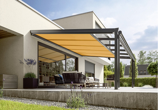 
Auch mit den kleinen Kastengrößen des Typs 879 können Flächen bis 24 m² optimal beschattet werden.



