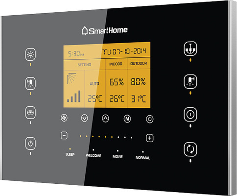 



Letztlich spielt auch der Designanspruch des Kunden eine maßgebliche Rolle, wenn ein Bedienpanel frei sichtbar z. B. an einer Wand im Haus installiert wird. 
