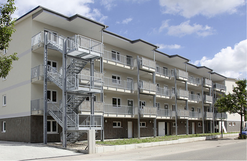 
Die Wohnbebauung „Wohnen am Leimbach“
