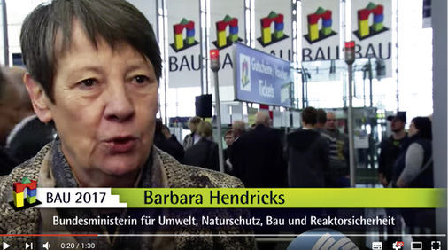 <p>
</p>

<p>
Lobenswerte Einstellung: Die Bundesministerin Barbara Hendricks hat sich persönlich über die Digitalisierung am BAU informiert. 
</p> - © Foto: BAU München

