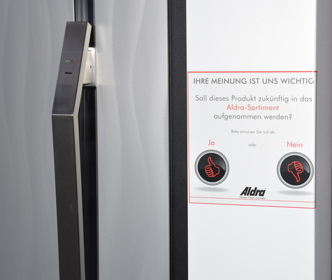 An vielen Stationen auf der Hausmesse wurden Innovationen und Ideen gezeigt und gleichzeitig abgefragt, ob diese auch Eingang finden sollen in das Aldra-Portfolio.