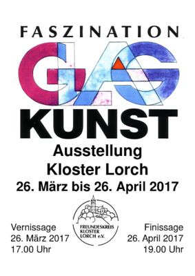 Das Plakat zur Ausstellung des Vereins "Freundeskreis Kloster Lorch"