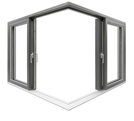 <p>
Vom Terrassentürsystem Iglo-HS aus Kunststoff präsentierte der Hersteller am Stand auf der BAU 2017 eine über Eck gekoppelte Hebe-Schiebe-Tür.
</p>