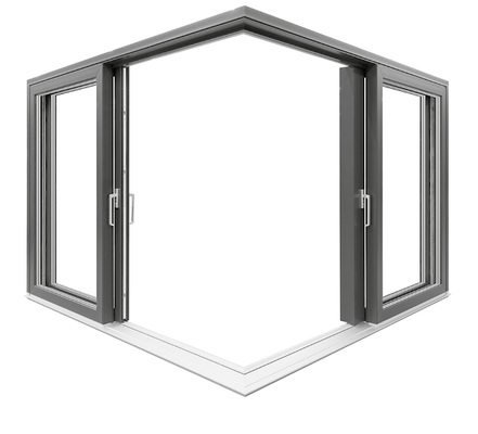 
Vom Terrassentürsystem Iglo-HS aus Kunststoff präsentierte der Hersteller am Stand auf der BAU 2017 eine über Eck gekoppelte Hebe-Schiebe-Tür.
