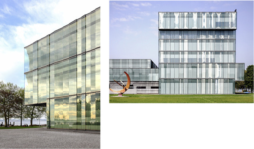 



Ein bewegtes, metallenes Schimmern zeichnet die Fassade des Würth-Gebäudes im Schweizer Rorschach aus. Möglich wird dies durch einlaminertes Kunststoffgewebe mit Metallbeschichtung.
