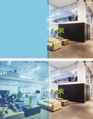 



Auch schaltbare Gläser lassen sich mit Farben individuell an Kundenwünsche anpassen und schaffen so eine ganz eigene Atmosphäre im Raum. 
