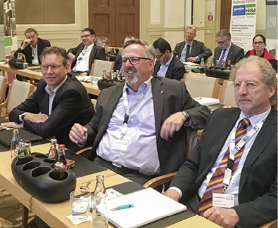 
Auch Hans-Joachim Arnold (Mitte) und Carl Pinnekamp (r.) beteiligten sich an der Diskussion mit den BF- und GMI-Vorständen.
