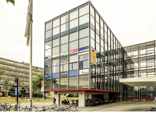 <p>
</p>

<p>
Diese Fassade eines Gebäudes der TU Delft soll als Forschungs- und Testobjekt für das Fassaden-Leasing dienen sowie für die Einführung neuer Instandhaltungs-Services bei Gebäudehüllen.
</p> - © TU Delft

