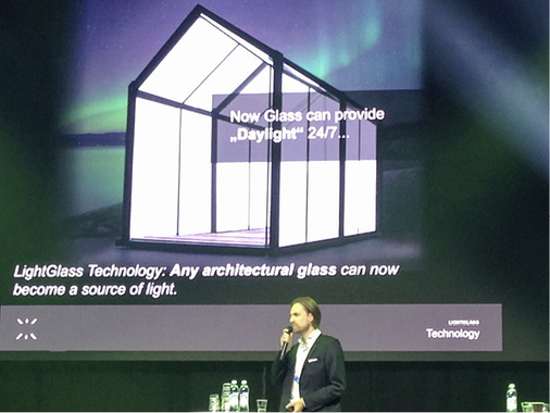 <p>
</p>

<p>
Smart Glass: Selbstleuchtende Glaswände stellte die Lightglass Technology GmbH aus Wien vor …
</p> - © Foto: GPD

