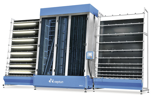 



Die neue Neptun-Waschmaschine Wave HP erfüllt in der Top-Version alle technischen Voraussetzungen für den Einsatz in eine vernetzte Industrie 4.0 Fertigung. 
