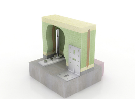 



Mit dem Ralmo-ABE Stellfuß lässt sich die Aufdopplung perfekt positionieren. Zusätzliche Winkel sind nicht erforderlich. 
