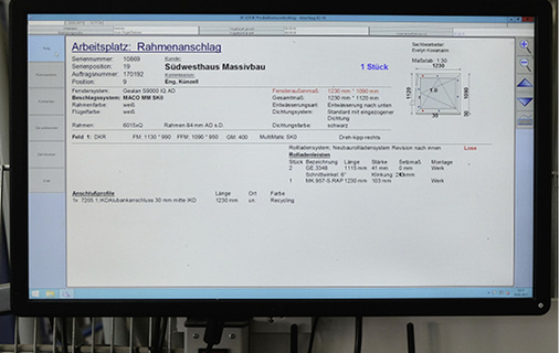 
Alle relevanten Informationen zum Produkt übermittelt die Software an den jeweiligen Arbeitsplatz.
