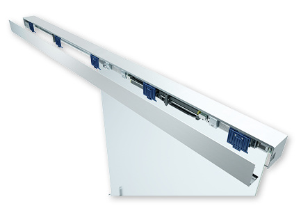 



Montage und Justierung erfolgt mit Standardwerkzeug: Alle Elemente sind in der Laufschiene leicht zugänglich.
