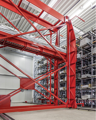 
Auch der Aus- und Einlagerungsprozess direkt ab Stapler ist mit fehr honeycomb light möglich.



