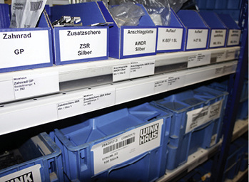 



Für jedes Material gibt es nur noch einen klar definierten Lagerort. 
