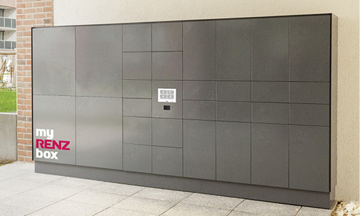 



Die „myRenzbox“ im Einsatz bei einem Mehrfamilienhaus, hier in Ostfildern.
