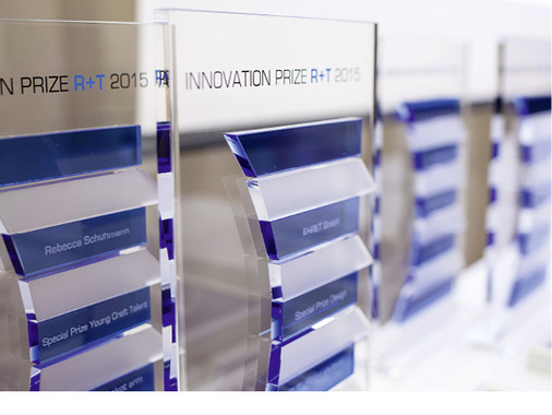 



Der Innovationspreis der R+T wird am Vorabend des Messebeginns verliehen und gilt als sehr wichtige Auszeichnung für die teilnehmenden Hersteller.
