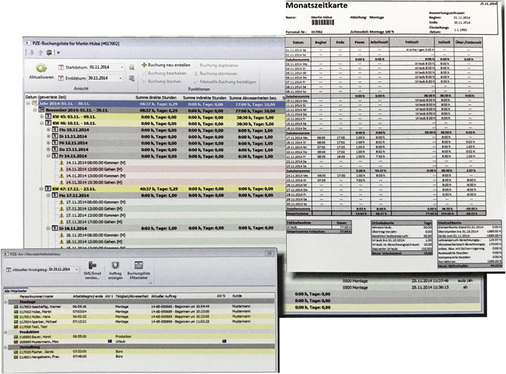 



Mit dem Modul Personalzeiterfassung lassen sich allgemeine sowie auftragsbezogene Arbeitszeiten für jeden einzelnen Mitarbeiter detailliert erfassen und ermöglichen so auch genaue Nachkalkulationen.
