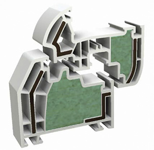 



In die Ultradur-verstärkten Profile kann leichter Dämmmaterial eingebracht werden.
