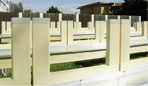 



Bild 3: Anordnung der Fenstereckverbindungen im Freiland
