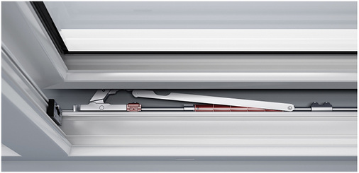 
Der Komfort-Soft-Einzug des Atrium SP komfort sorgt für ein automatisches Anziehen des Flügels in die Rahmenöffnung.



