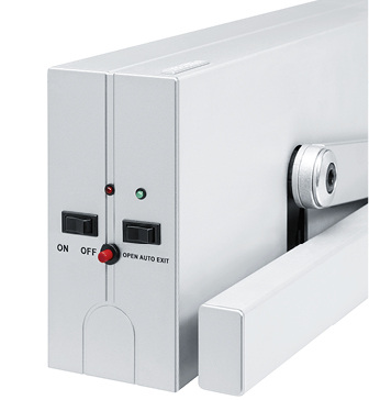 



Die Steuertechnik des neu entwickelten Drehtürantriebs mache Steuerungsergänzungen für unterschiedliche Türfunktionen überflüssig.
