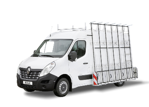 



Branchenfahrzeug und sofort einsetzbar: Als „Fensterbau/Frontale Edition“ gibt es den Renault Master mit Hegla Transportaufbau zum Messeaktionspreis von 25 500 Euro zzgl. MwSt.
