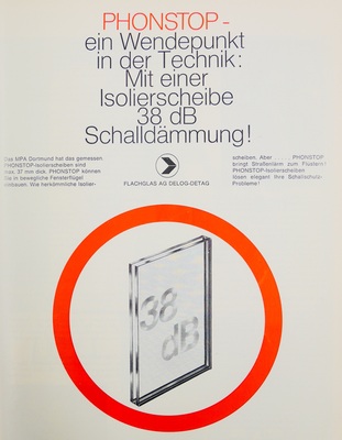 Beim Isolierglas fand auch der Schallschutz zunehmend Bedeutung.