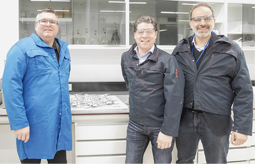 



Ein starkes Team (v. l.): verantwortlich für Europa – Holger Klein (Ansprechpartner DACH-Region + Frankreich), Pedro Doors (Marketing), Tarek Bassil (Manager)
