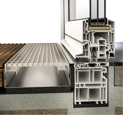 



Das Herzststück der neuen barrierefreien Veka-Bodenschwelle sind die beiden Dichtebenen mit Absenkdichtungen aus hochwertigem Silikon.
