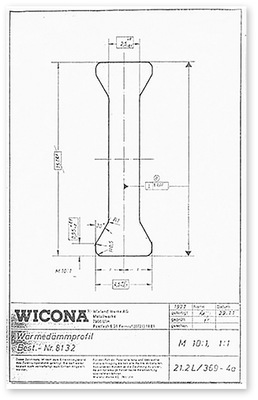 <p>
</p>

<p>
Als Partner von Wicona entwickelte Ensinger zur thermischen Trennung der Metallfensterprofile die passenden Wärmedämmprofile, die ab 1977 unter dem Namen Insulbar in die Serienfertigung gingen.
</p> - © Foto: Ensinger

