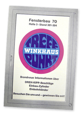 



Mit neuen Beschlägen wollte Winkhaus zur Fensterbau 1970 punkten. 
