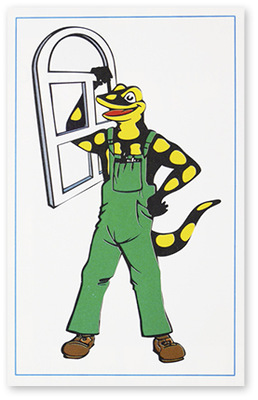 



Da freuten sich nicht nur die Kinder. Der Systemgeber Salamander setze in der 90er-Jahren den von den Schuhen her bekannten Salamander Lurchi zu Werbezwecken für seine Fenster ein.

