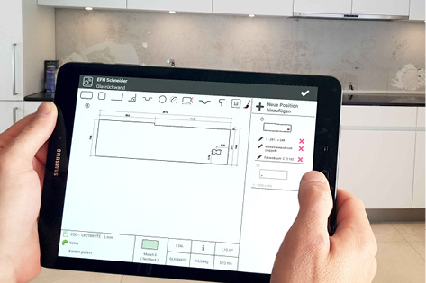 



Das Aufmaß-Tool soll dem Handwerker helfen, das Aufmaß auf Baustellen zu vereinfachen und die Auftragsbearbeitungszeit zu beschleunigen.
