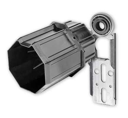 



Um das Hochschieben wirkungsvoll zu verhindern, müssen die Nasen der Lagerplatte bei der Montage zugebogen werden, um das Ausheben des Lagers zu verhindern.
