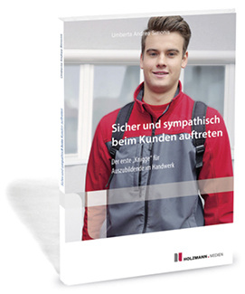 <p>
Der aktuelle Ratgeber zum Thema: Umberta Andrea Simonis: „Sicher und sympathisch beim Kunden auftreten“; 4. Auflage Juni 2018; 17,80 Euro; 

<a href="http://www.holzmann-medienshop.de" target="_blank" >www.holzmann-medienshop.de</a>

</p>