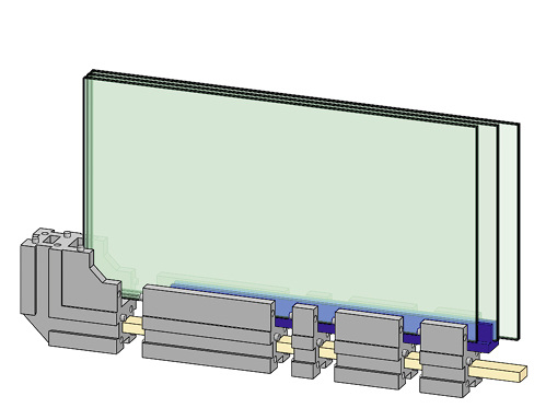 



Wenn man die Verpackung am Ziel nur in Teilen entfernt, lässt sich die Scheibe beim Tragen zwischendurch sicher abstellen.
