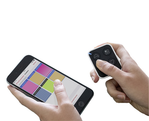 



Die Konfiguration der verschiedenen Kanäle vom Handsender Onyx.Click erfolgt sehr einfach mittels Bluetooth über die App auf dem Smartphone.
