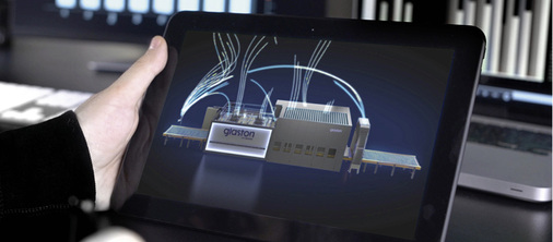 



Für eine Optimierung in Echtzeit: Glaston Insight dient der Überwachung der Produktionsdaten, des Energieverbrauchs und der Wartung von Vorspannanlagen.
