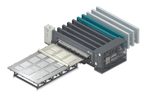 
Die LamiPress ist ein Flachbett-Vakuum-Autoklav mit dem sich bei kurzen Taktzeiten ab 40 Minuten verschiedenste Glassorten in einem Durchlauf verarbeiten lassen.



