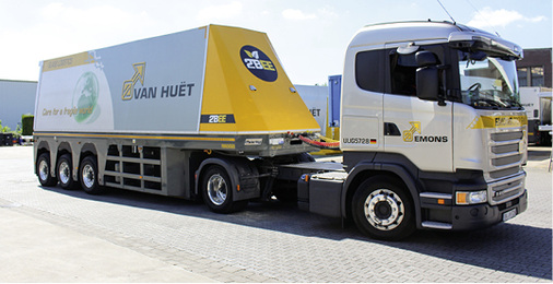 <p>
</p>

<p>
Die jüngste Generation des 2BEE Trailers kann 28 t Glas transportieren,verbindet höchste Belastbarkeit mit maximaler Flexibilität und ist TÜV-zertifiziert.
</p> - © Foto: Emons Group

