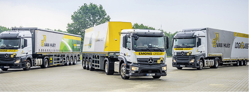 
Auf der glasstec zeigt die Emons Group eine Reihe von neuen Glastransportern.



