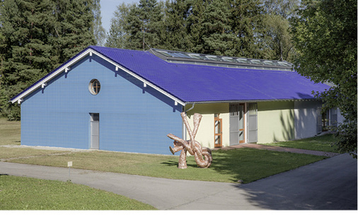 



Den Anschluss der Modular Skylights an das mit blauen Ziegeln eingedeckte Dach ermöglicht die Unterkonstruktion, an die die Unterspannbahn angeschlossen wird.
