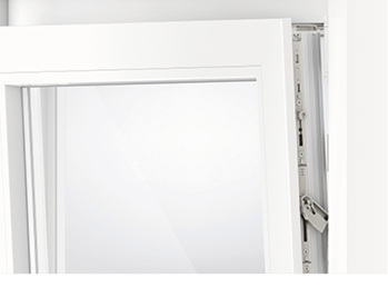 



Die Bandseite P für Kunststofffenster mit 130 kg Flügelgewicht stand im Mittelpunkt der „reibungslosen“ Umstellung. Der Axer des „Roto NX“-Elementes verfügt über eine integrierte Spaltlüftung. 
