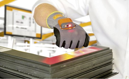 



Orgadata zeigt auch einen Arbeitshandschuh, der die Produktion unterstützt. 
