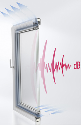 



Beim Schallschutzfenster AWS 90 AC.SI sorgen eine spezielle Mitteldichtung und die Luftführung durch den Flügel für die Schalldämmung in der Lüftungsstellung.
