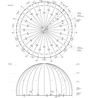 



Sämtliche Konstruktionselemente sind über Reißverschlüsse miteinander verbunden, sie werden ganz einfach aneinandergezippt. 
