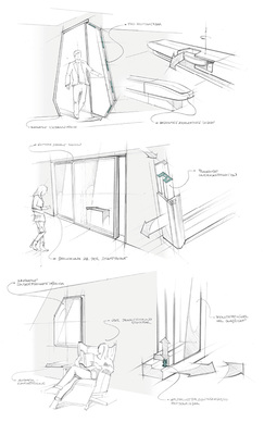 



Oben: Das innovative Verschlusssystem ermöglicht neue Türdesigns.Mitte: Extrem schmale Rahmen und Digitalisierung zeichnen das Schiebesystem aus.Unten: Bei der Fensterstudie wurden nur vier Beschlagsmodule benötigt.
